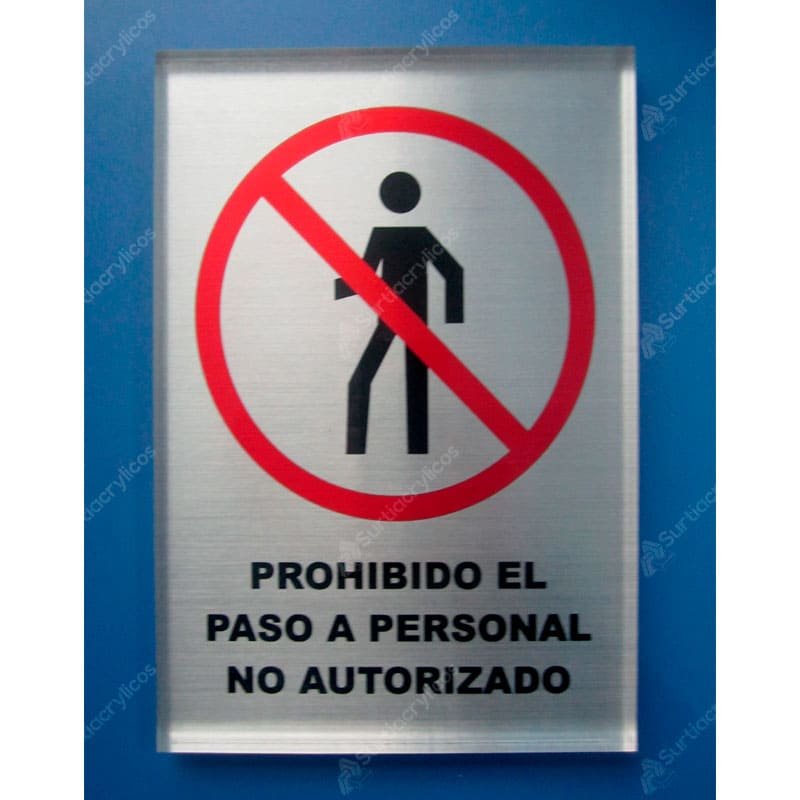 Señalización Con Vinilo Brush En Acrílico | Surtiacrylicos